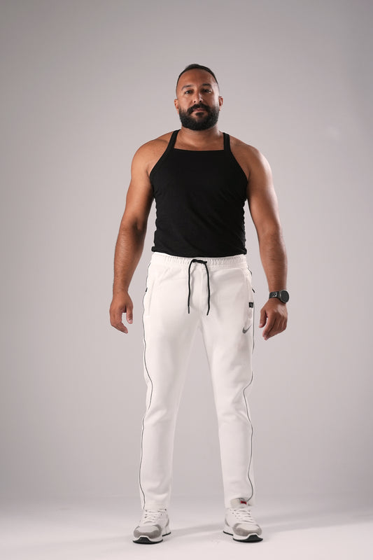 White Nike Track Pants